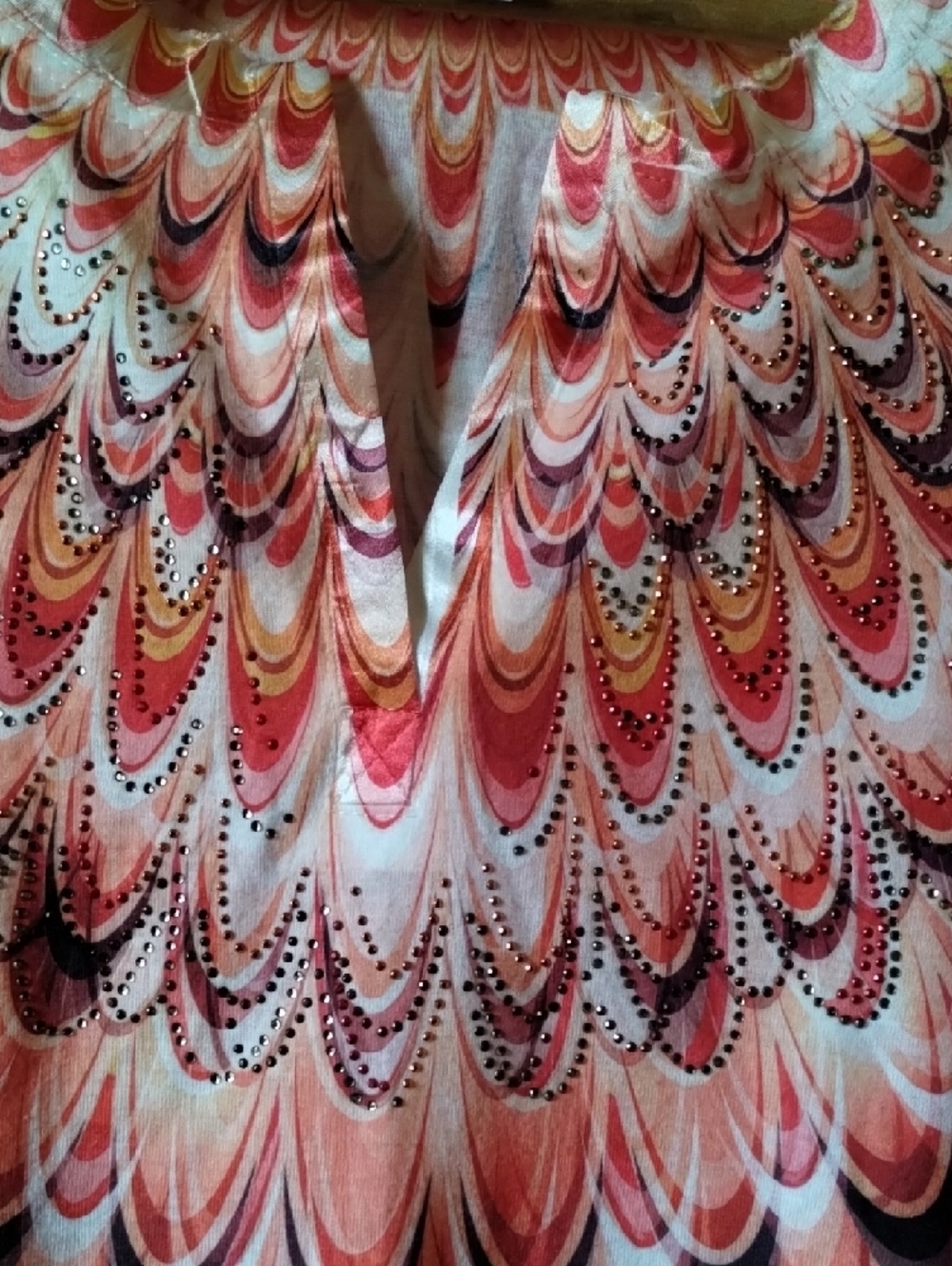 Chico's Pink Multi-Patterned Keyhole Tunic - Picture 4 of 14